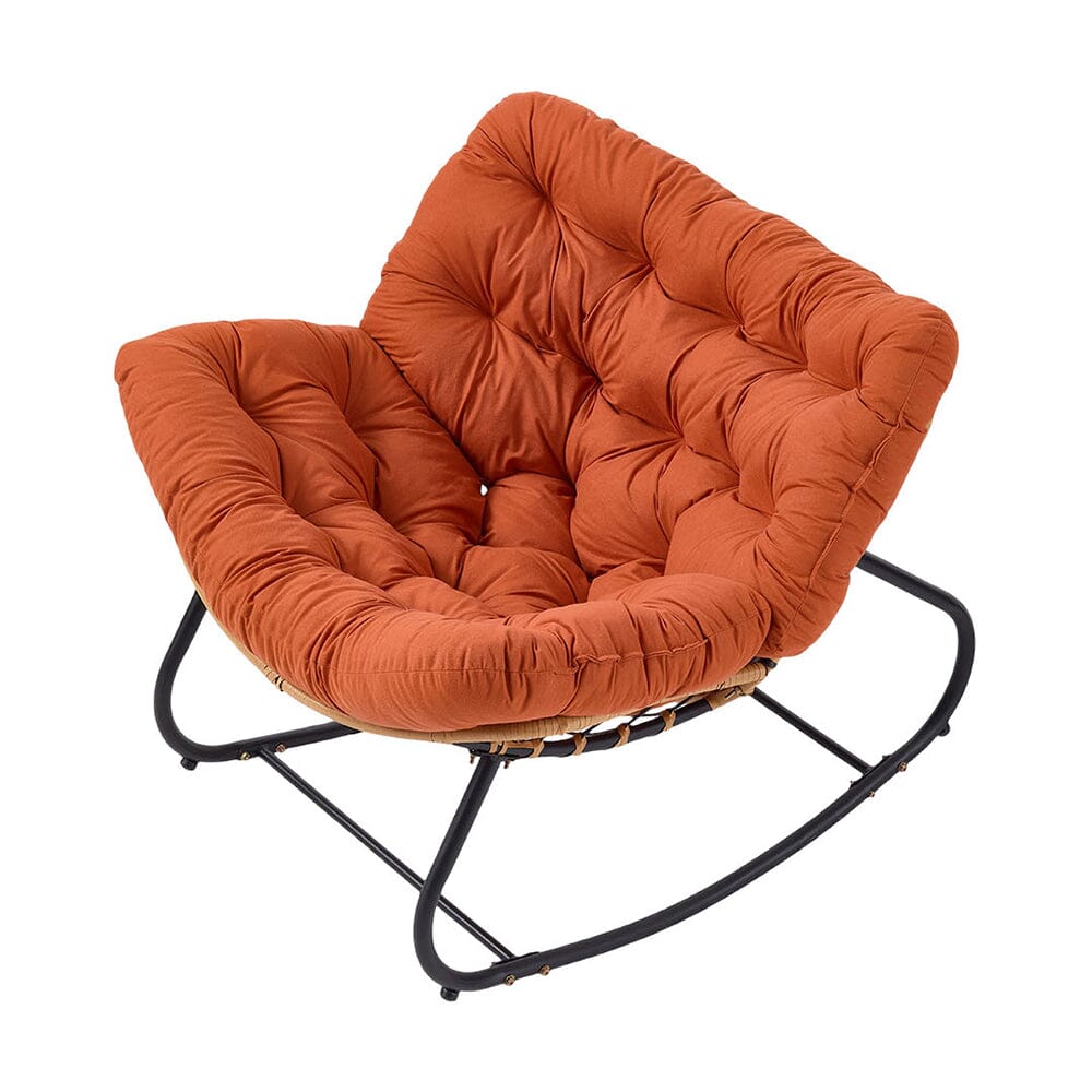 Large Oversized Nest Rocking Chair with Tufted Cushion Collection Living and Home 