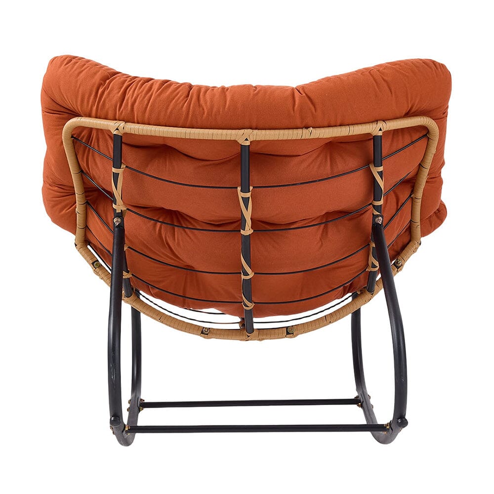 Large Oversized Nest Rocking Chair with Tufted Cushion Collection Living and Home 