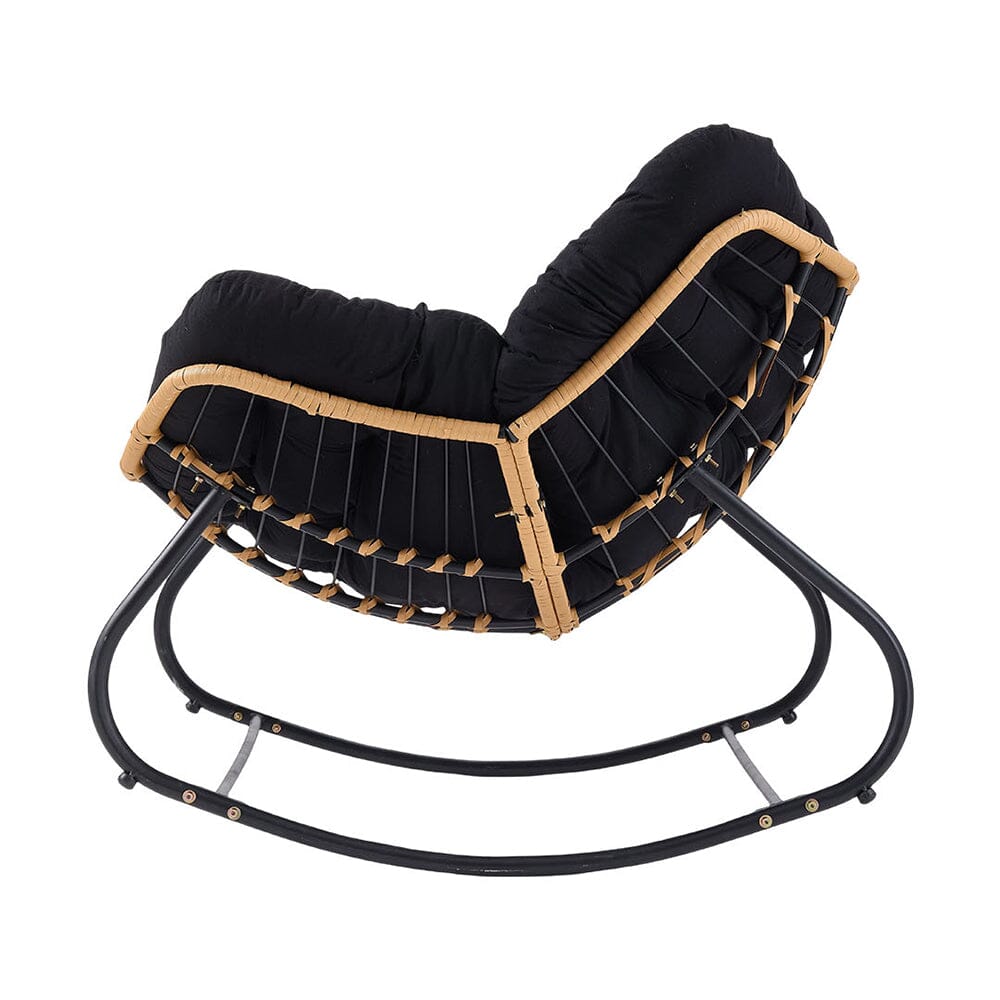 Large Oversized Nest Rocking Chair with Tufted Cushion Collection Living and Home 