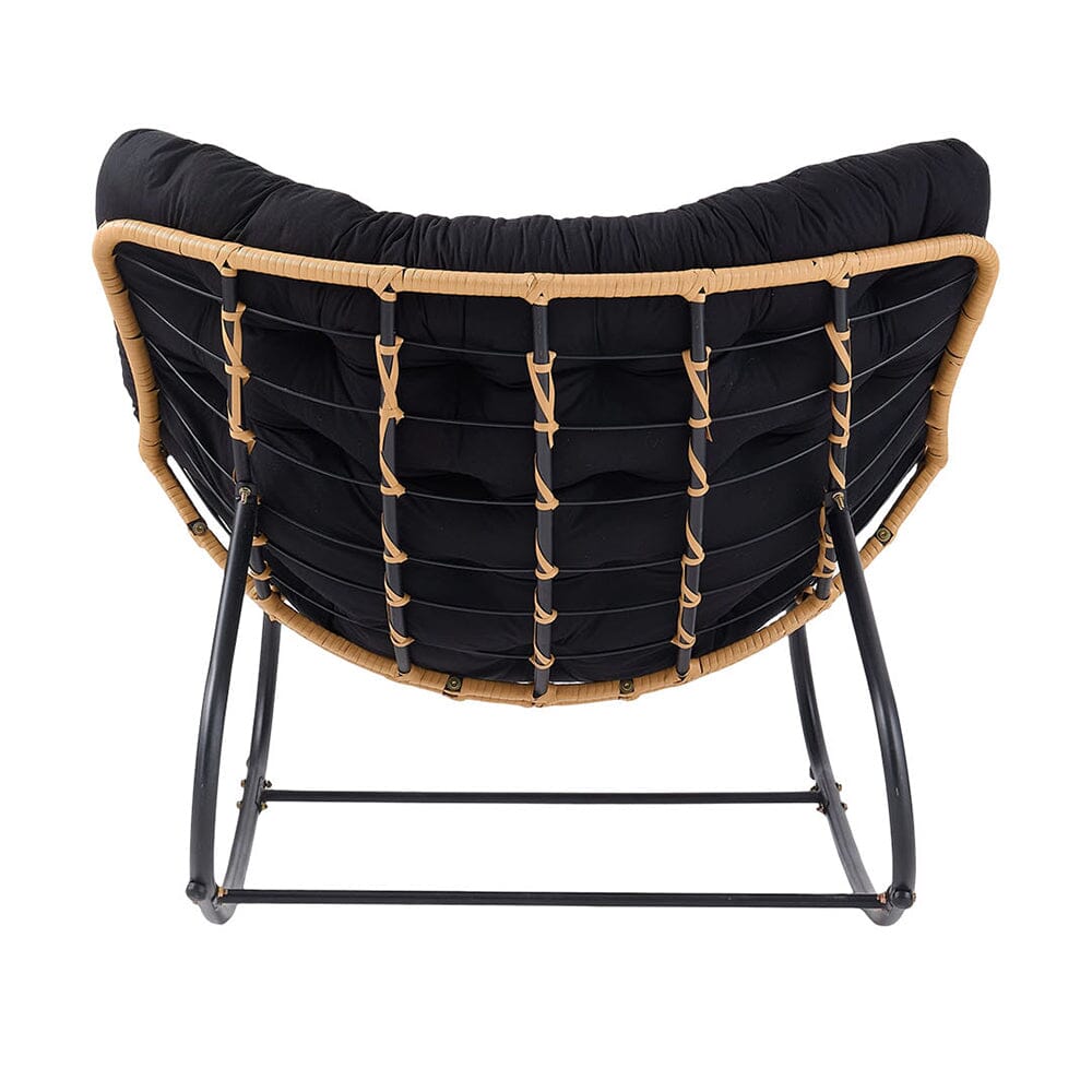 Large Oversized Nest Rocking Chair with Tufted Cushion Collection Living and Home 