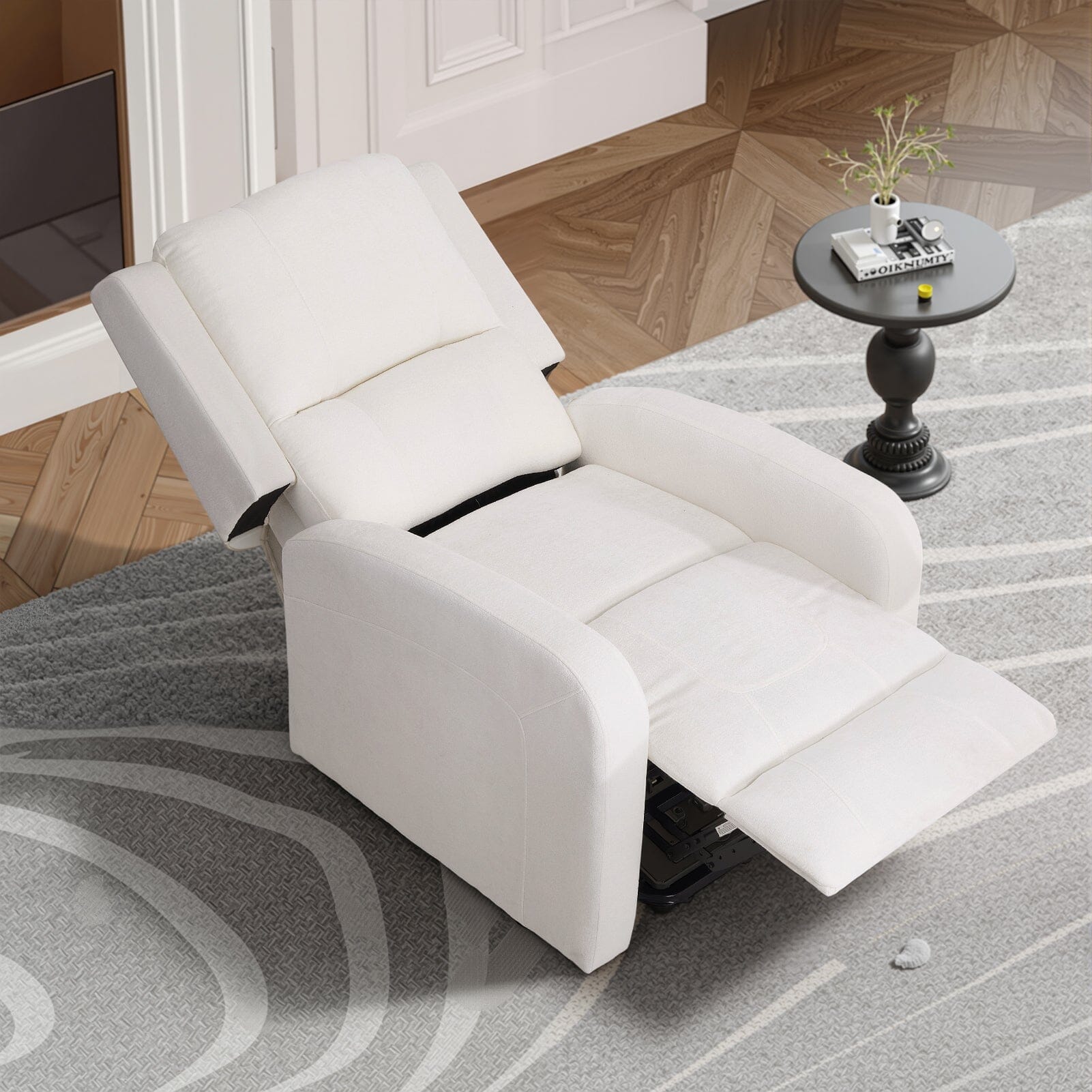 Single Power Sofa Heated Massage Lift 140° Recline 7 Frame Dual Fabric Living and Home 