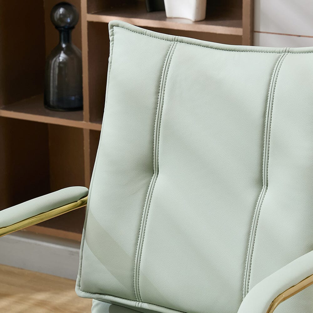 Modern Mid-Back Office Chair with Gold Frame Living and Home 