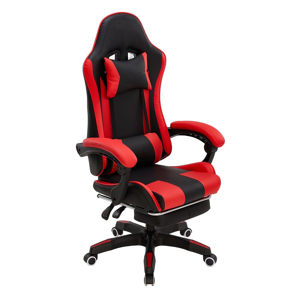 Ergonomic Gaming Chair with Footrest & Linkage Armrests Living and Home 