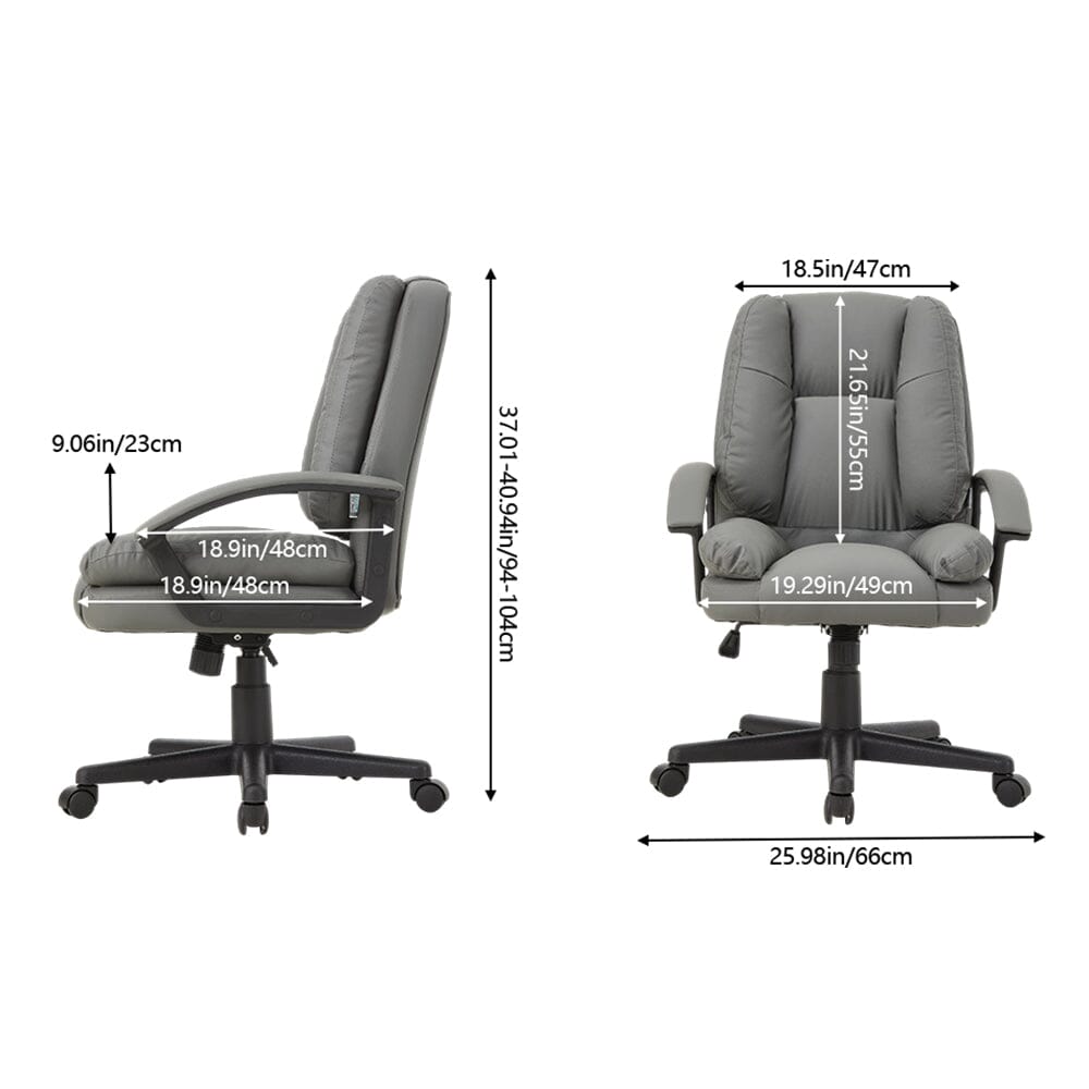Compact Ergonomic Office Chair with Rocking Function Living and Home 