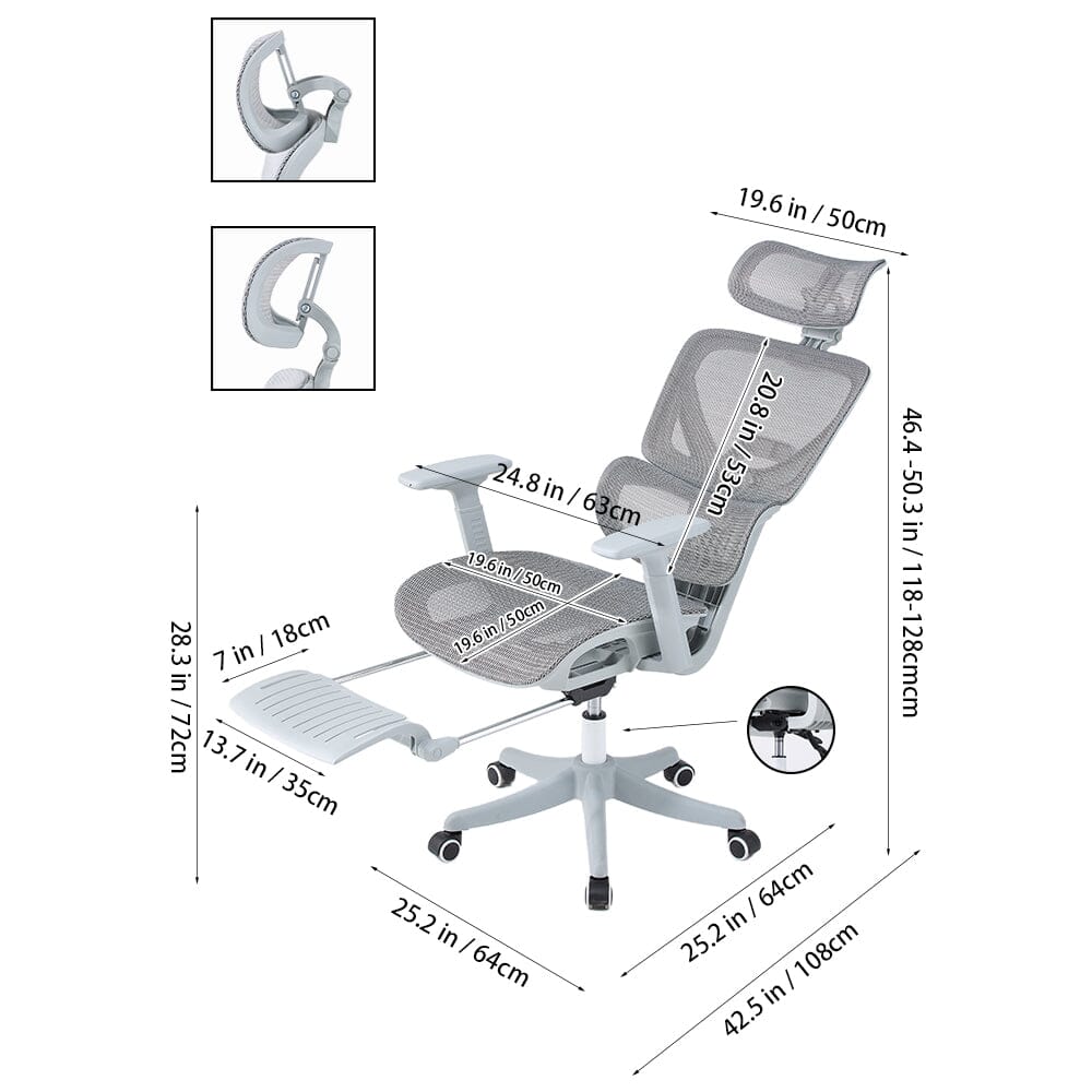 Professional Mesh Office Chair Collection Standard Regular Premium Models Living and Home 