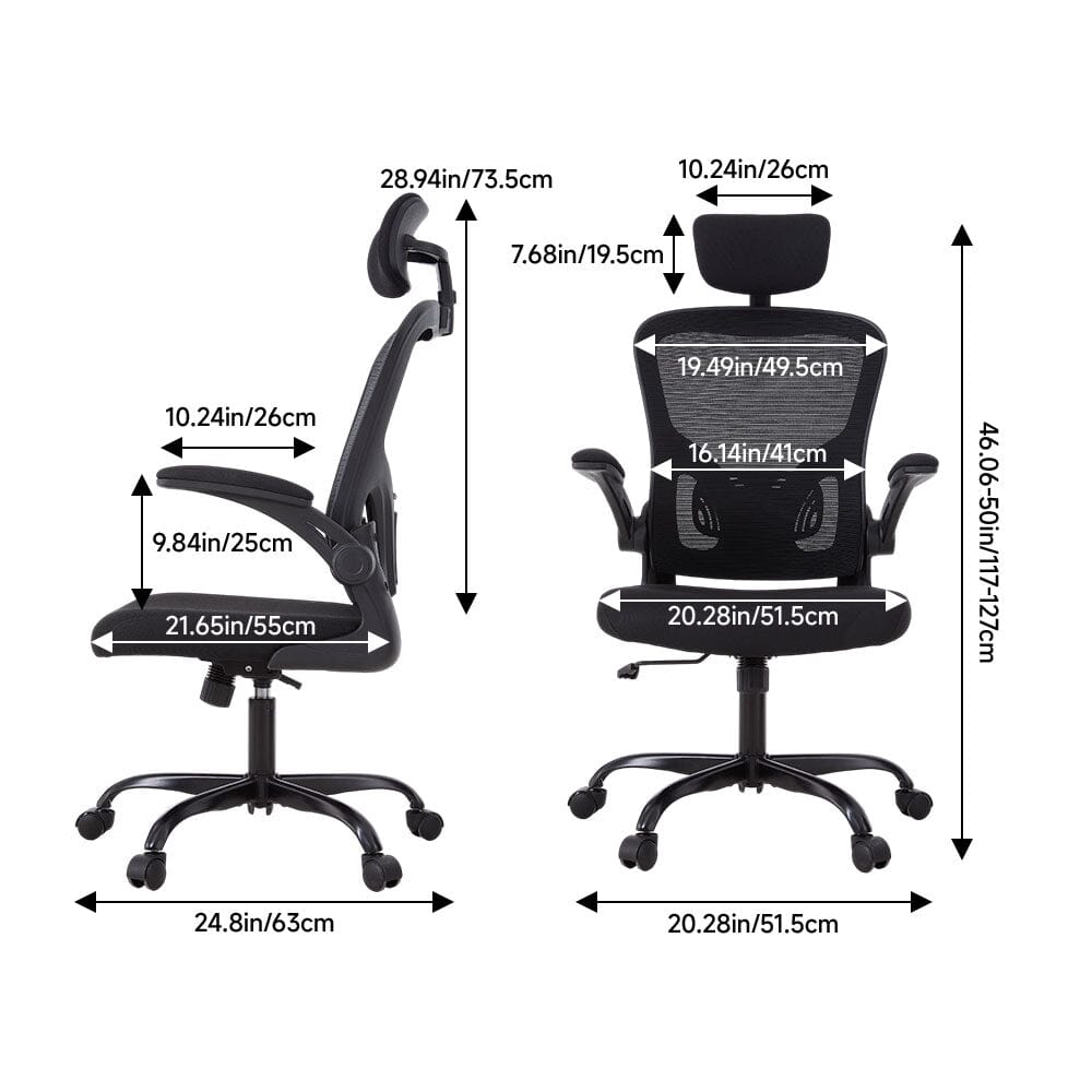 Premium Ergonomic Mesh Office Chair with Adjustable Lumbar Support Living and Home 