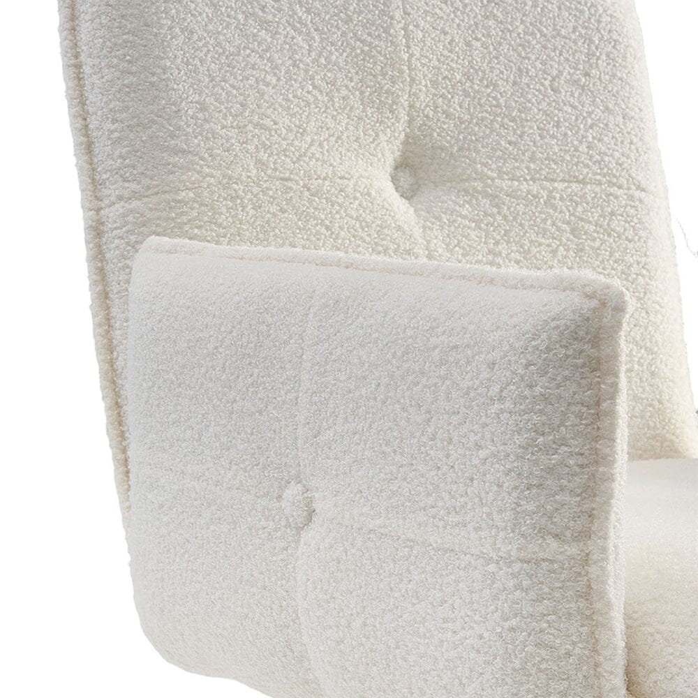 Plush Velvet Executive Office Chair in Beige Living and Home 