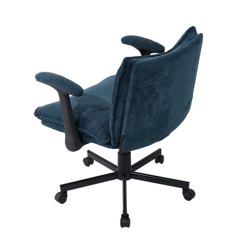 Oversized Cross-Legged Home Office Chair in Navy Blue Living and Home 