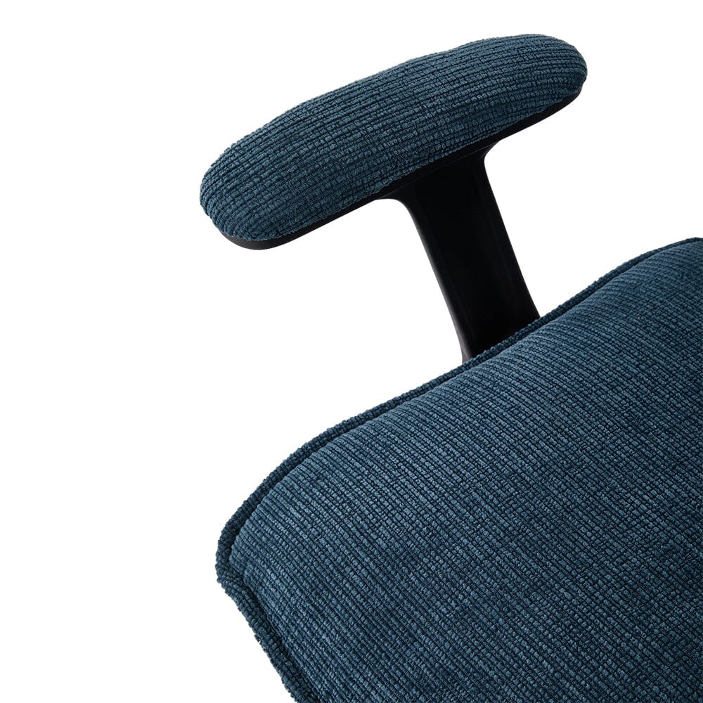 Oversized Cross-Legged Home Office Chair in Navy Blue Living and Home 