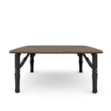 Contemporary Square Wooden Folding Coffee Table Coffee Tables Living and Home 