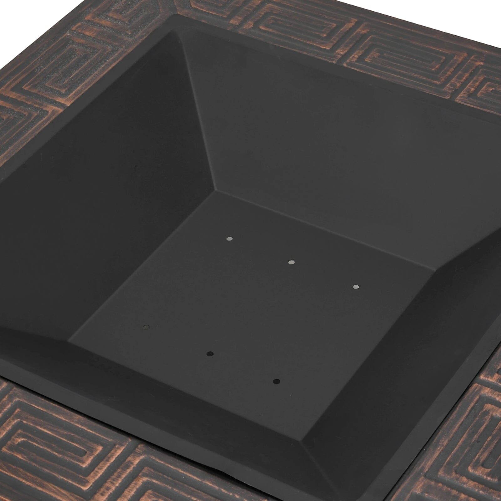 80cm Vintage-Style Outdoor Fire Pit & BBQ Grill | Square Fire Bowl for Garden & Camping Living and Home 