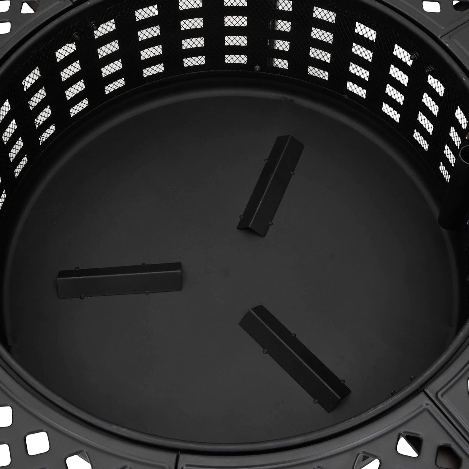 Large Round Fire Pit & BBQ Grill | 93cm Diameter Outdoor Fire Bowl for Garden & Camping Living and Home 