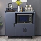 90cm W Contemporary White/Grey Home Sideboard Cabinet with Storage Indoor Cabinets Living and Home Grey 