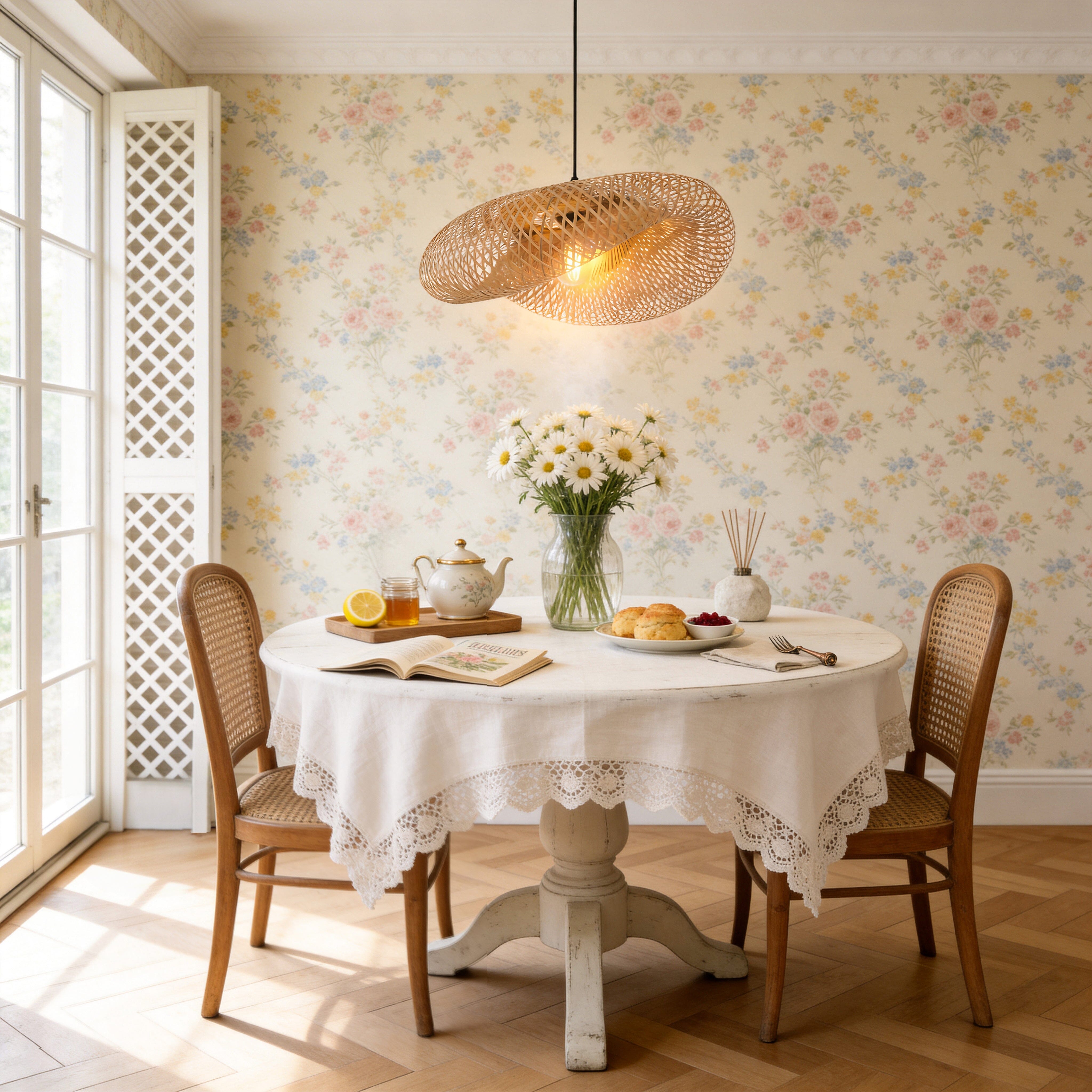 Lightsin Eco-Friendly Handmade Bamboo Pendant Light Fitting for Dining Room & Living Room Lightsin UK 