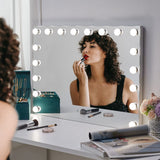 70cm W Rectangle Hollywood Vanity Mirror with 18 Dimmable LED Bulbs LED Make Up Mirrors Living and Home 