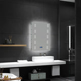 700x500 MM Rectangle Smart LED Touch Bathroom Mirror Bathroom Mirrors Living and Home 