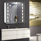 65cm Wide Bluetooth LED Mirror Cabinet for Bathroom