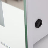 Double Door Smart LED Bathroom Mirror Cabinet with Anti Fog Bathroom Mirror Cabinets Living and Home 