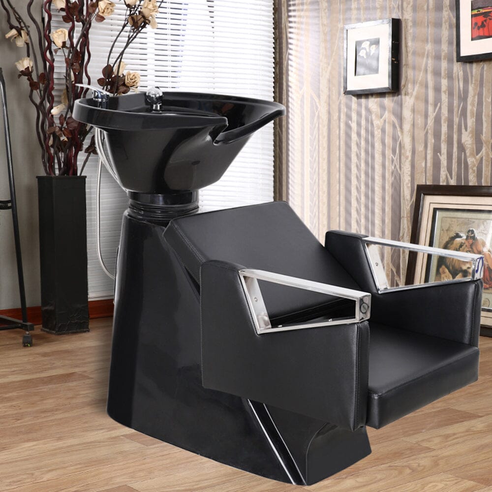 Professional Salon Shampoo Bed with PVC Leather Salon Chairs Living and Home 
