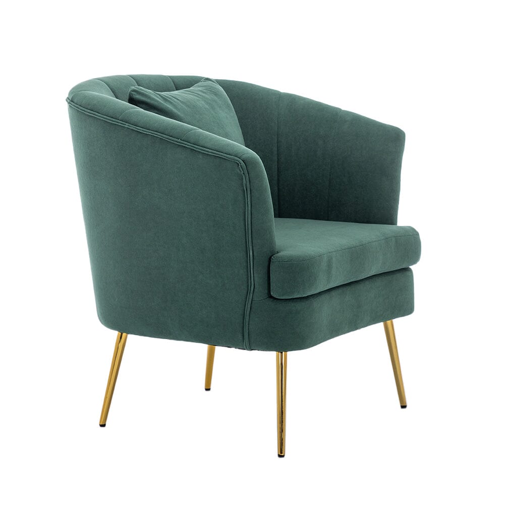 Premium Single Armchair with Gold Metal Legs Armchair Living and Home 