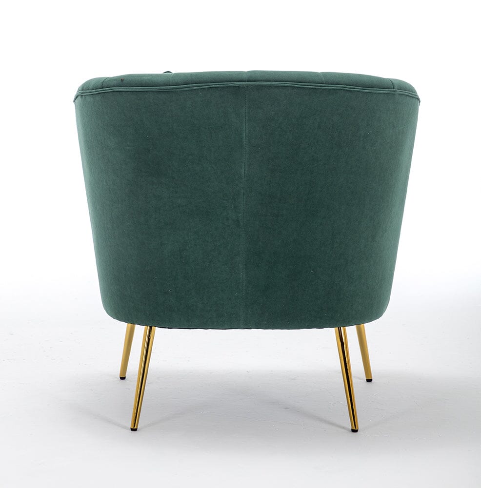 Premium Single Armchair with Gold Metal Legs Armchair Living and Home 