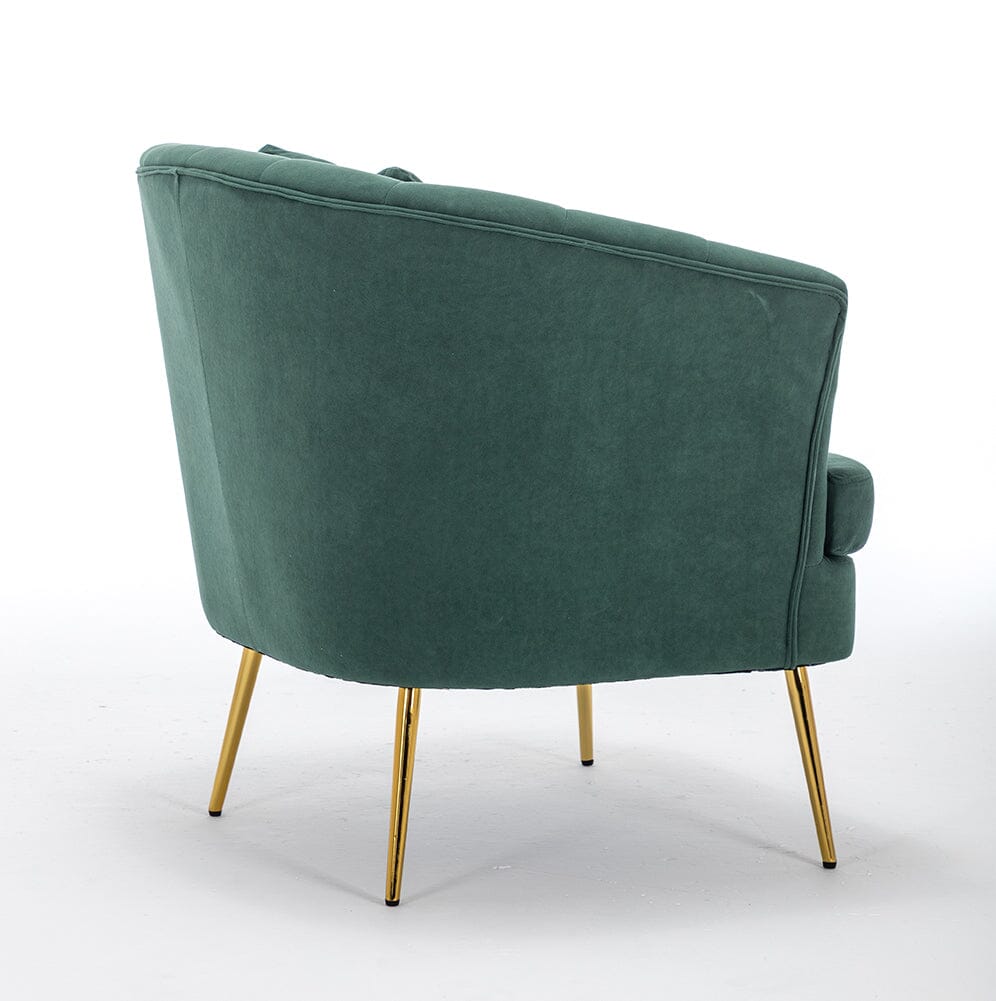 Premium Single Armchair with Gold Metal Legs Armchair Living and Home 