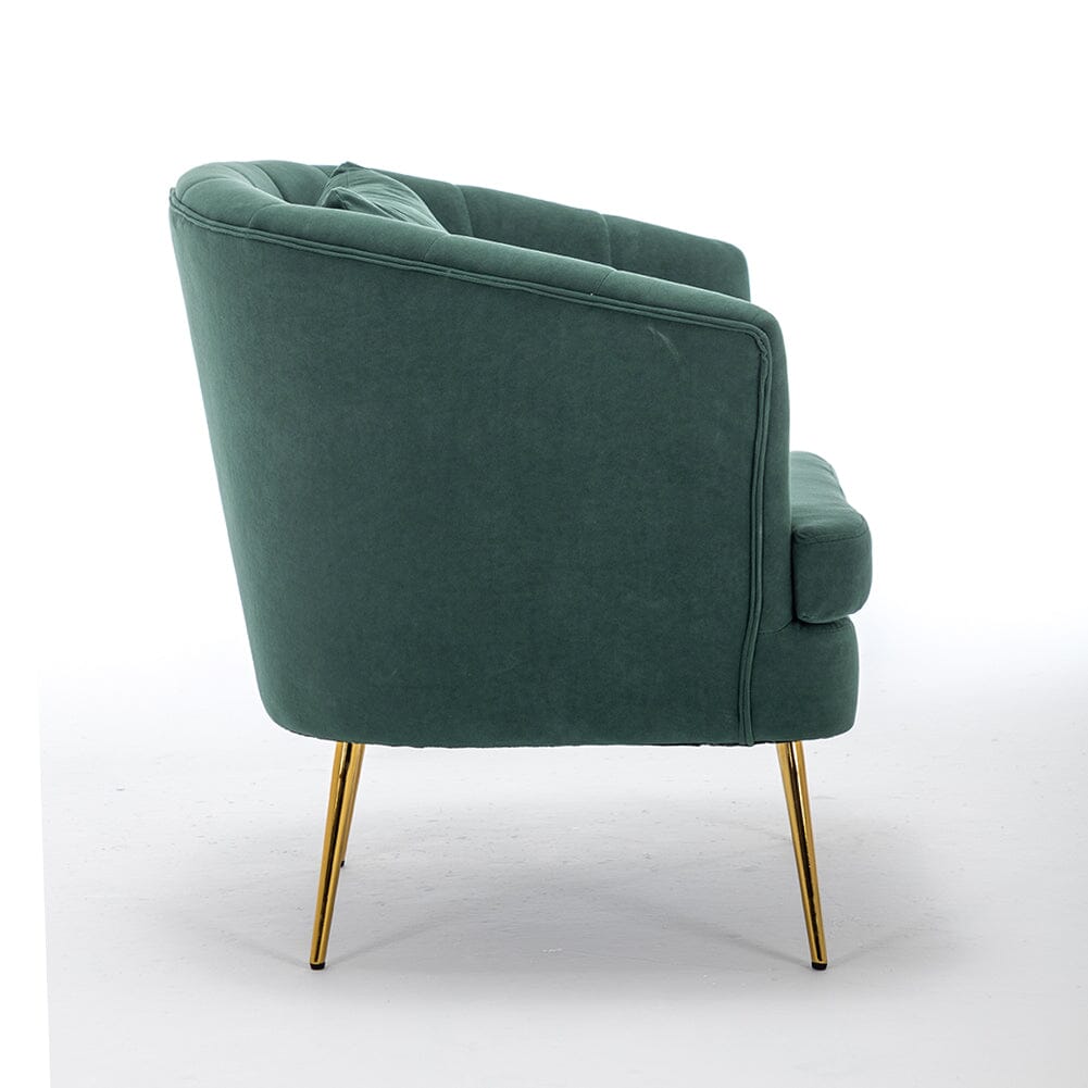 Premium Single Armchair with Gold Metal Legs Armchair Living and Home 