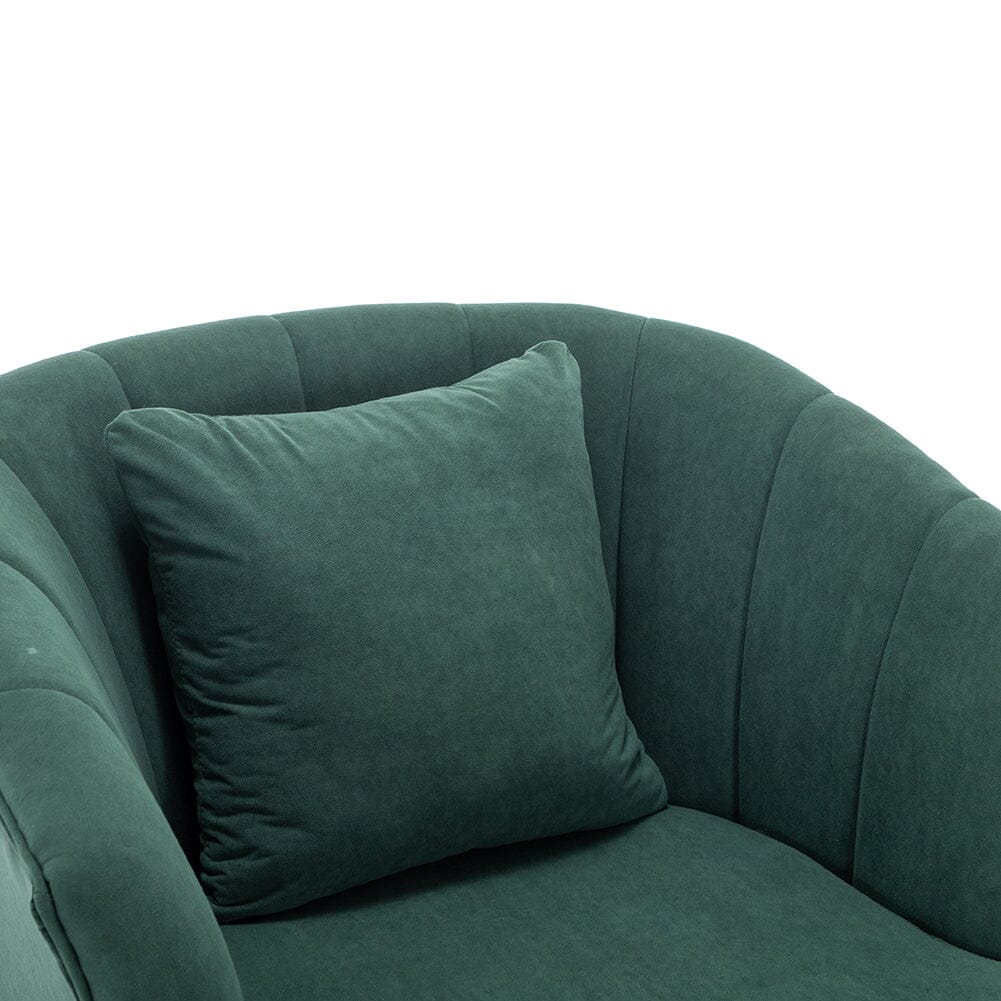 Premium Single Armchair with Gold Metal Legs Armchair Living and Home 