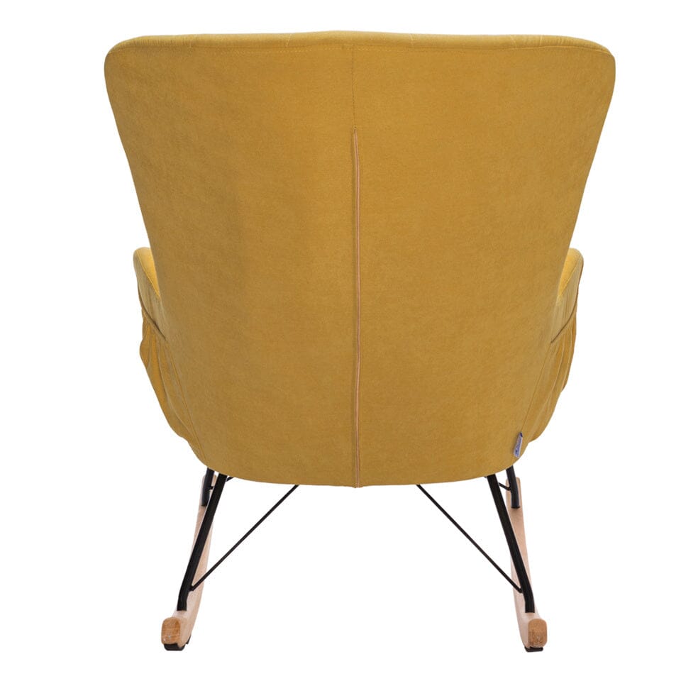 Linen Cushion Rocking Chair Living and Home 