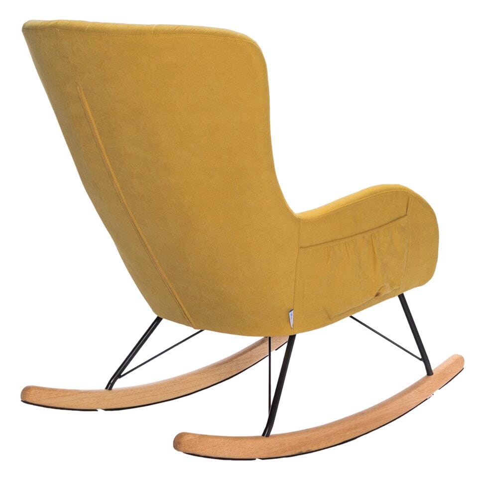 Linen Cushion Rocking Chair Living and Home 
