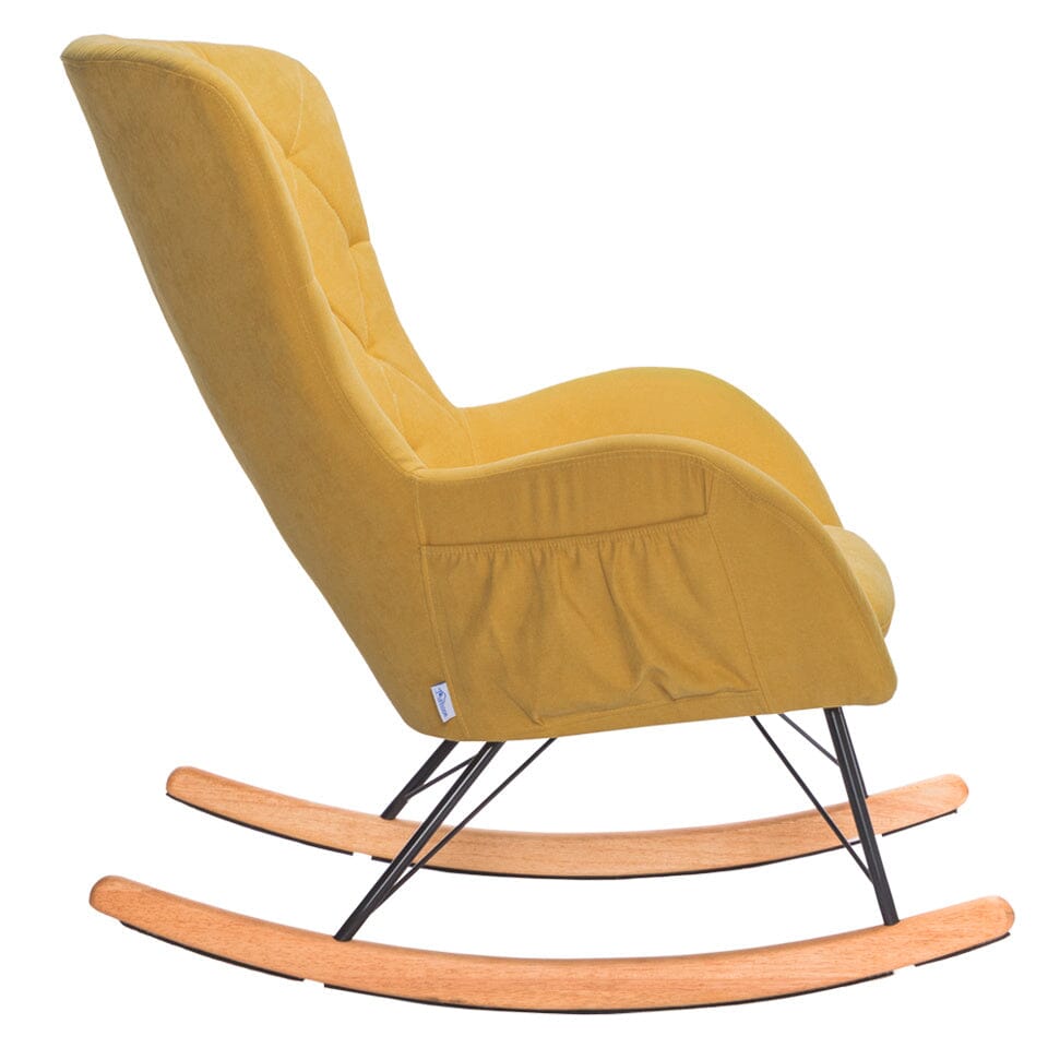 Linen Cushion Rocking Chair Living and Home 