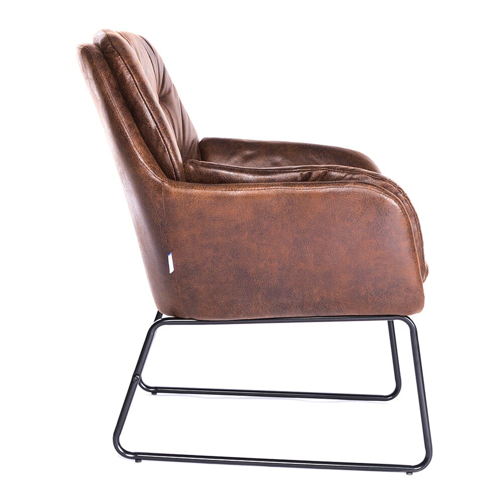 Contemporary Metal Legs Tufted Leisure Armchair Armchair Living and Home 
