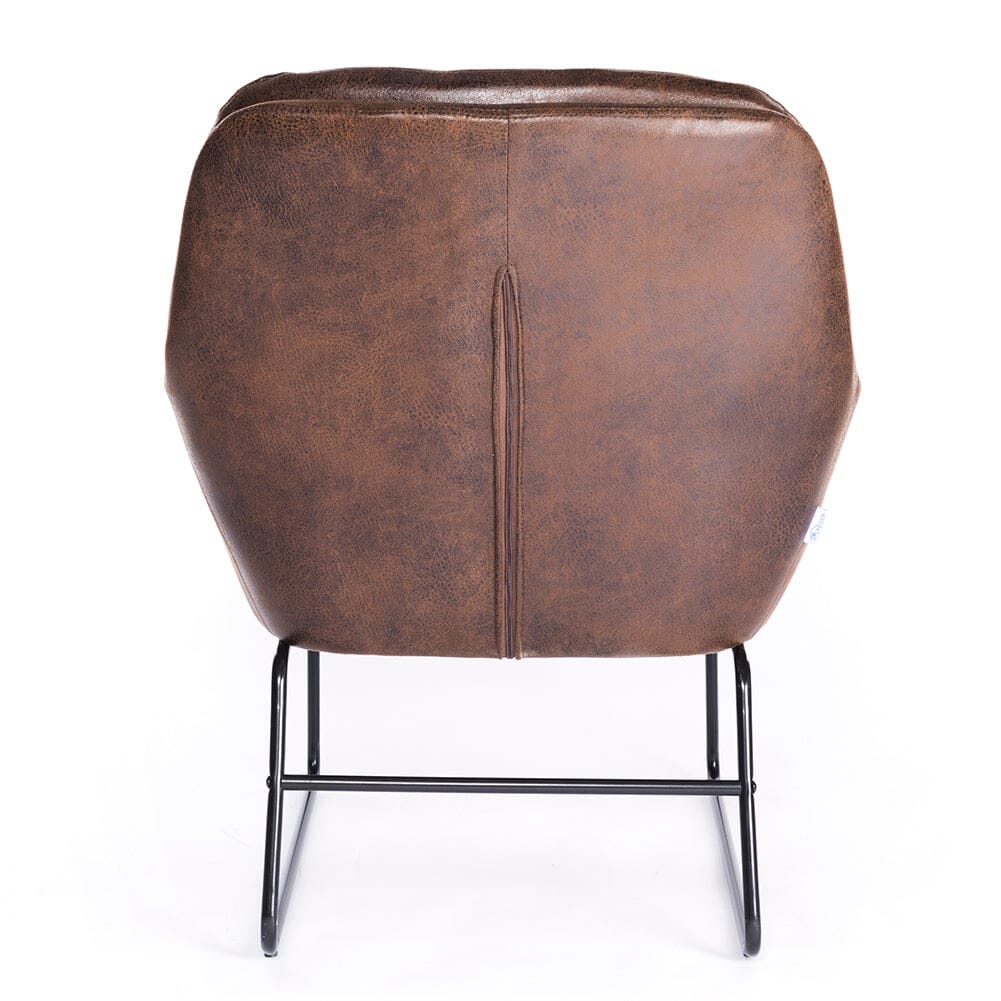 Contemporary Metal Legs Tufted Leisure Armchair Armchair Living and Home 