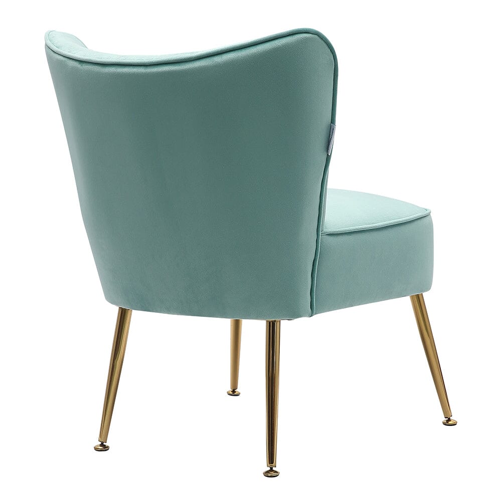 Velvet Cocktail Chairs Accent Chairs with Gold Legs Living and Home