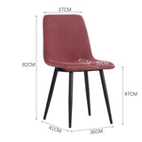 Set of 4 Curved Frosted Velvet Dining Chairs Dining Chairs Living and Home 