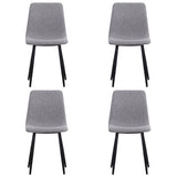 Set of 4 Curved Frosted Velvet Dining Chairs Dining Chairs Living and Home 