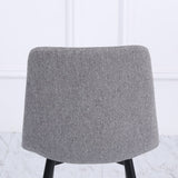 Set of 4 Curved Frosted Velvet Dining Chairs Dining Chairs Living and Home 