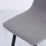 Set of 4 Curved Frosted Velvet Dining Chairs Dining Chairs Living and Home 