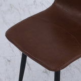 Set of 4 Curved Frosted Velvet Dining Chairs Dining Chairs Living and Home 