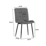 44cm Wide Retro Velvet Accent Desk Chair Dining Desk Chairs Dining Chairs Living and Home 