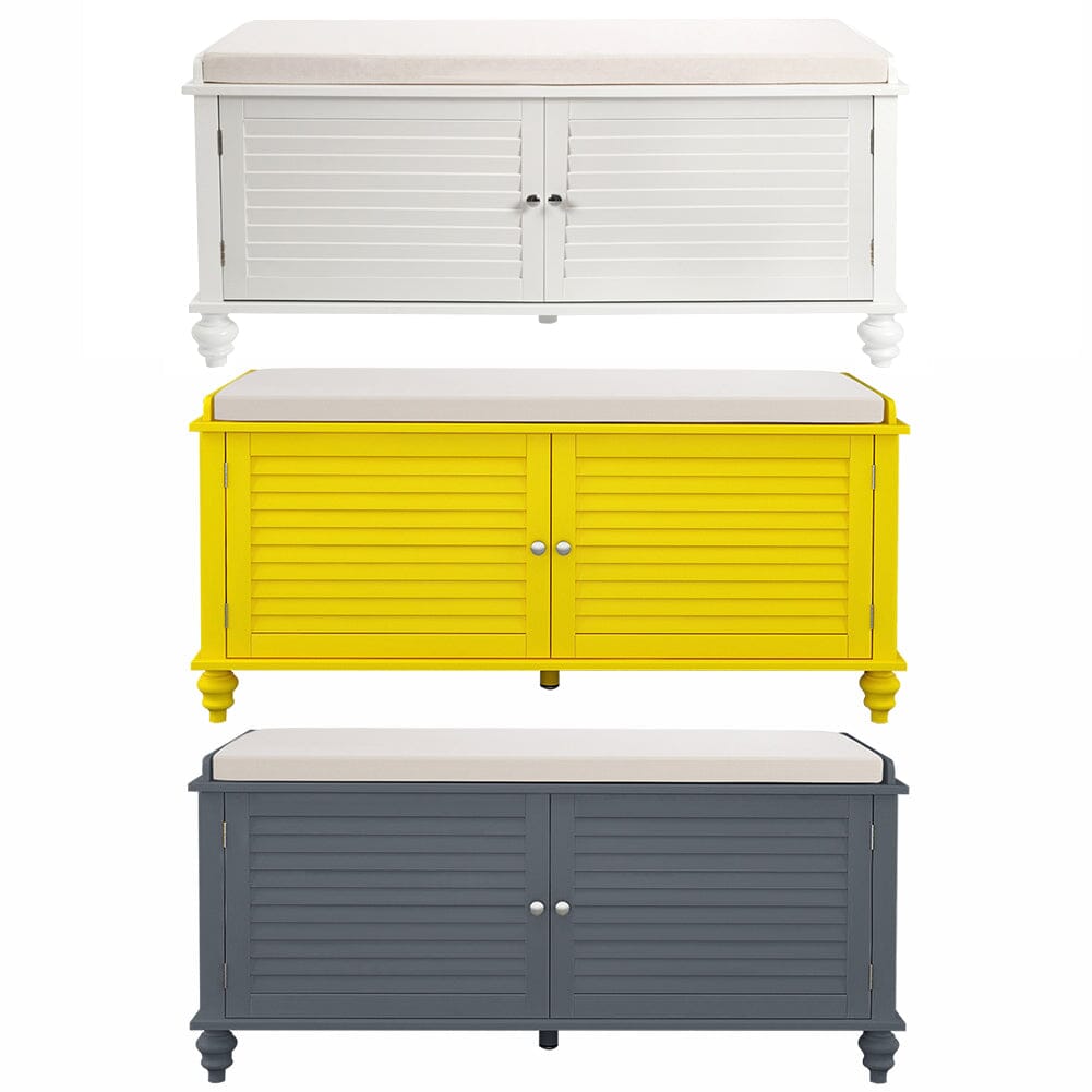 Shoe cabinet sales bench with doors