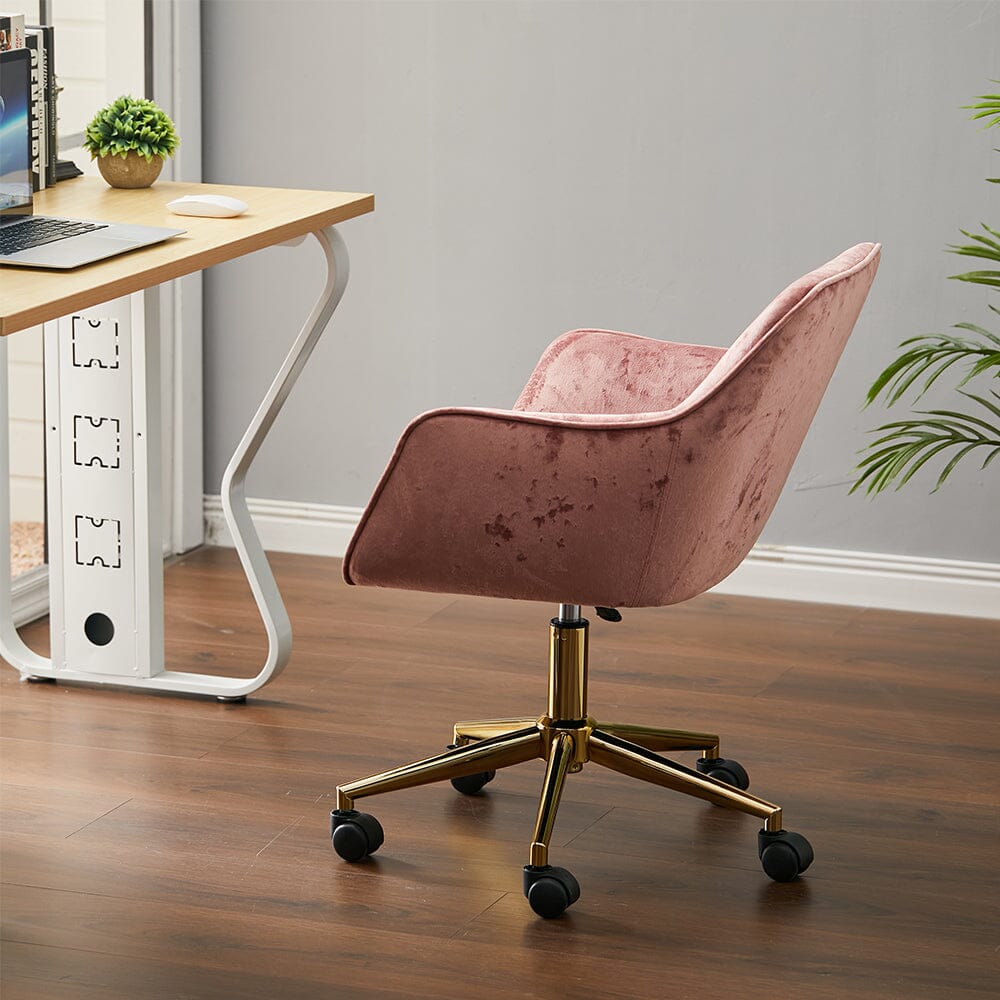 Premium Italian Velvet Accent Chair with Gold Base Living and Home 