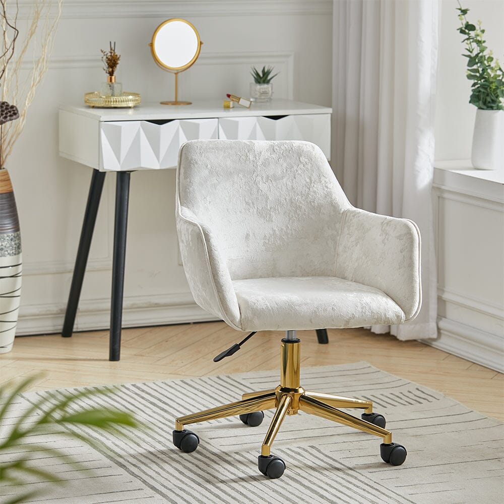 Premium Italian Velvet Accent Chair with Gold Base Living and Home 