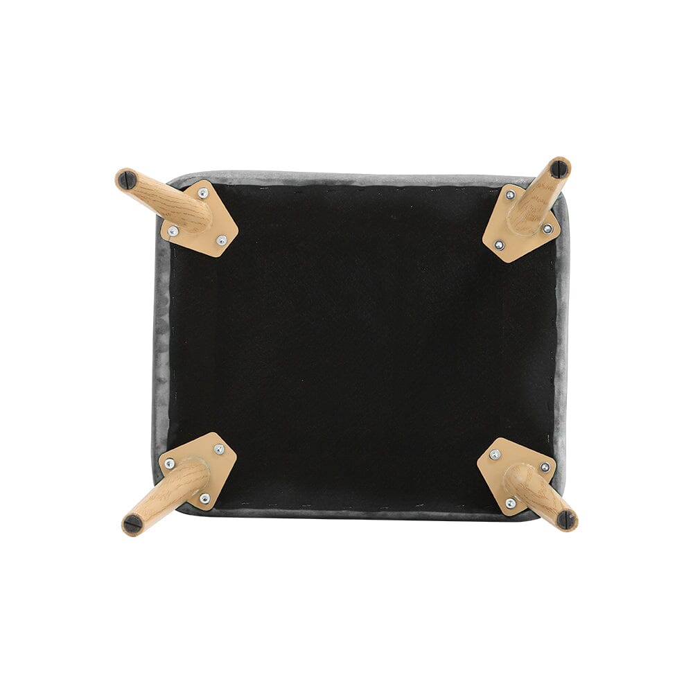 Wooden Legs Velvet Armchair Chair with Footrest Armchair Living and Home 