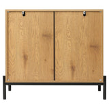2 Door Small Sideboard Rattan Natural Wood Cabinet Cabinets Living and Home 
