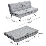 Fabric 3-Seater Convertible Sofa Bed Living and Home 