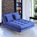 190cm Blue Sofa Bed Fabric Upholstered Tufted with 3 Seater Sofa Beds Living and Home 
