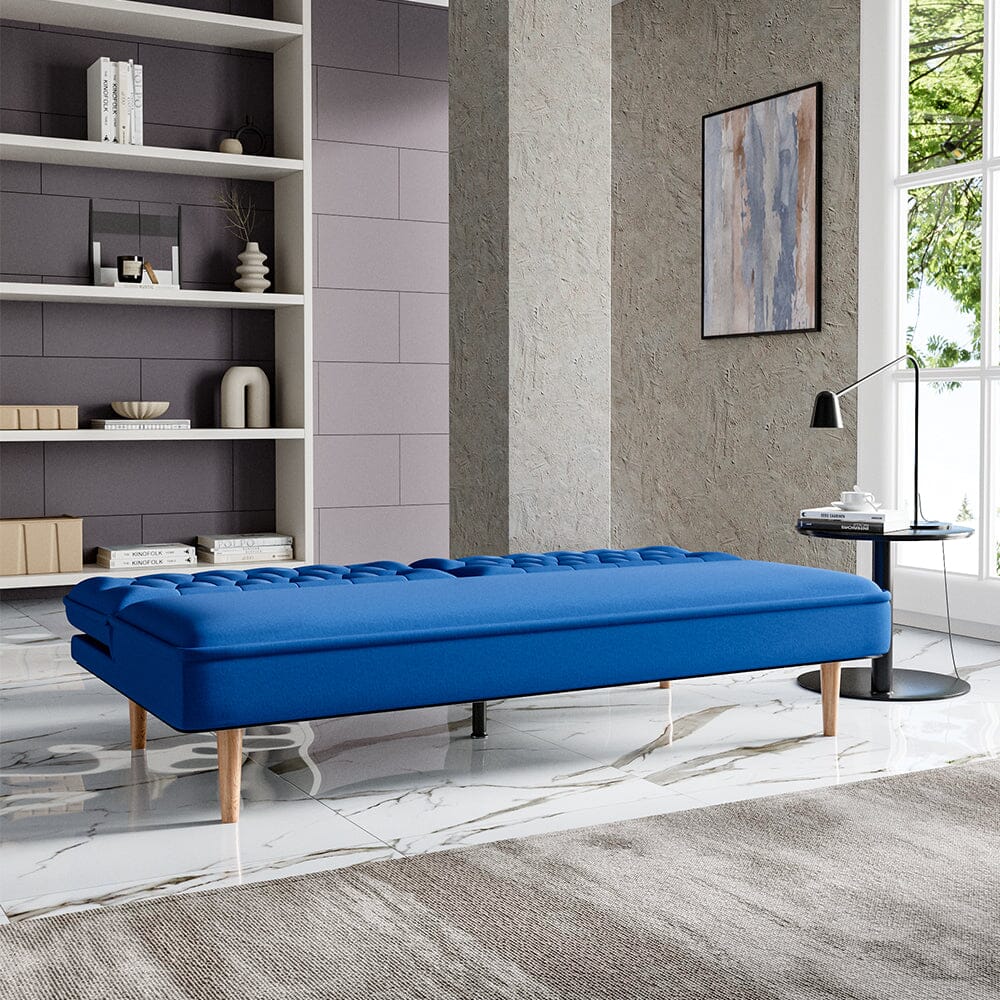 Upholstered Convertible Sofa Bed with Wood Leg Sofa Beds Living and Home 