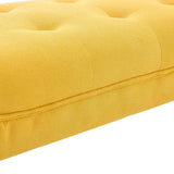 Tufted Fabric Bed Bench Upholstered Footstool Footstools Living and Home 