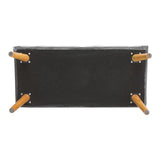 Tufted Fabric Bed Bench Upholstered Footstool Footstools Living and Home 
